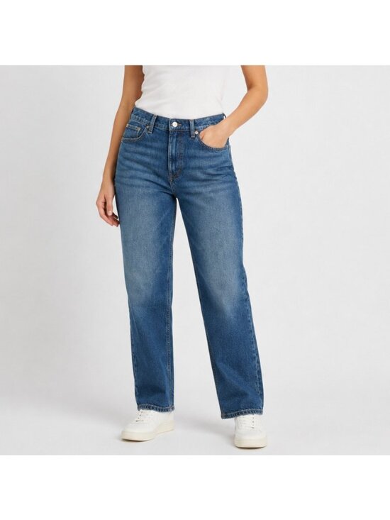 Lucky Brand Denim - NEW Lucky Brand Boy Jeans Womens 8 29R Mid Rise Relaxed Straight Stretch